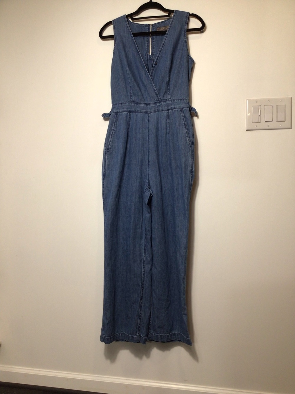 Point Sur J.Crew Wide Leg Overalls Jumpsuit Cotton Boho Western